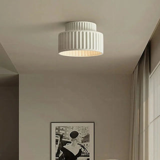 COTTA Terracotta Ribbed Retro Chic Ceiling Light – Multi-Color Designer Fixture