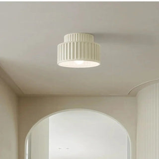 COTTA Terracotta Ribbed Retro Chic Ceiling Light – Multi-Color Designer Fixture
