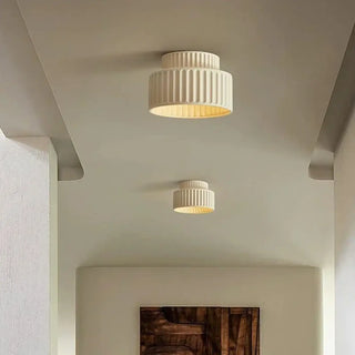 COTTA Terracotta Ribbed Retro Chic Ceiling Light – Multi-Color Designer Fixture