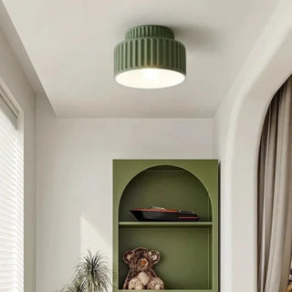 COTTA Terracotta Ribbed Retro Chic Ceiling Light – Multi-Color Designer Fixture