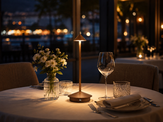 portable LED lamp for dining table