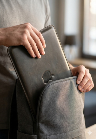 apple leather sleeve handmade 13 inch macbook pro case vintage style detail