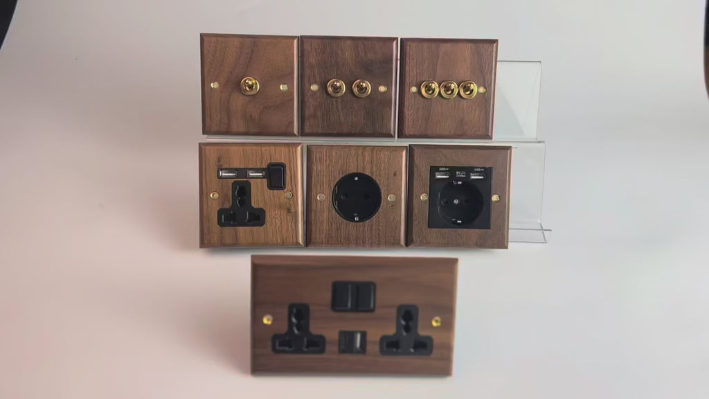 natural wood light switch demo video