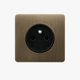 Aged Grey steel wall socket french type e