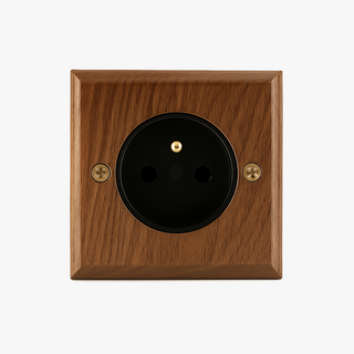 Natural Wood wall socket french type e