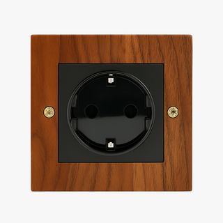 Natural Wood wall socket european type f