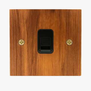 Natural Wood ethernet socket