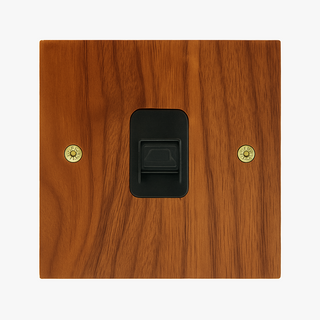Natural Wood ethernet socket