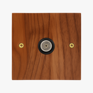 Natural Wood tv aerial socket