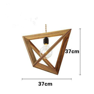 Art Deco Pendant Light – Wooden Carved Lamp | Elegant Ceiling Fixture