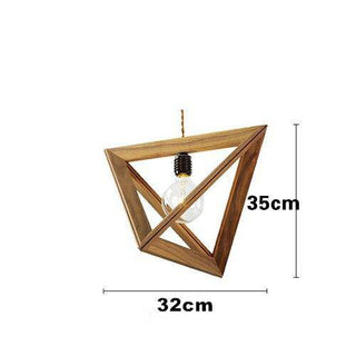 Art Deco Pendant Light – Wooden Carved Lamp | Elegant Ceiling Fixture