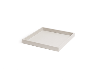 calfskin leather tray pinetti hand-stitched samurai decorative serving tray wooden structure side view