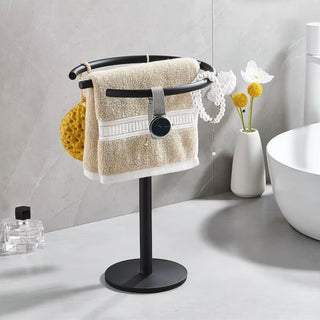 stainless steel rust resistant space saving bathroom towel rack set view
