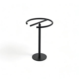 stainless steel rust resistant space saving bathroom towel rack front view