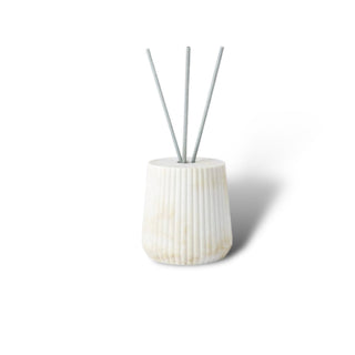 Accessoires de salle de bain effet marbre – Ensemble d'accessoires de salle de bain en grès avec motif rainuré biseauté