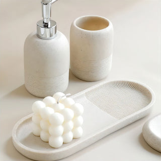 luxury 5-piece spa bathroom accessories set soap dispenser holder set view
