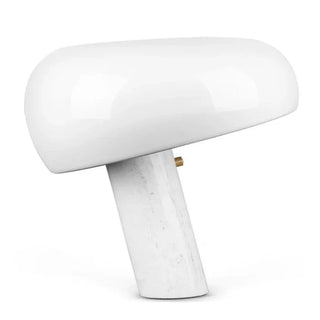 Snoopy Italian white marble base table lamp — LED desk light