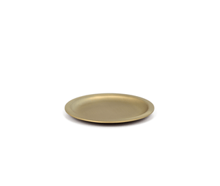 chrome oval soap dish satin brass bathroom accessory tray front view