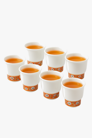 Jade porcelain tea set