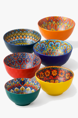 Floral ceramic dinnerware set