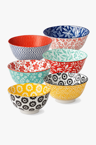 Floral ceramic dinnerware set