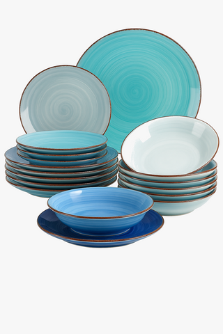 Hand-painted ceramic dinnerware set