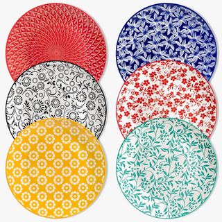 Floral ceramic dinnerware set