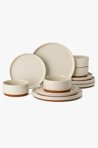 Embossed porcelain dinnerware set