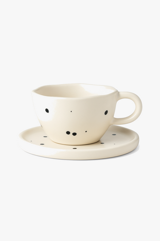 cherry-motif ceramic cup set