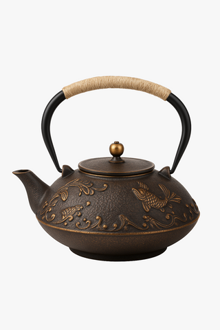 japanese cast iron teapot with infuser