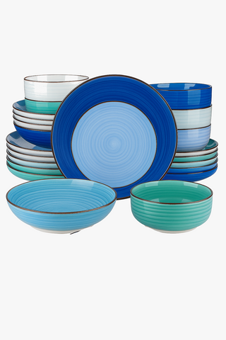Hand-painted ceramic dinnerware set