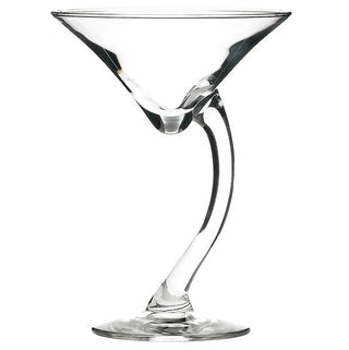side bend cocktail glass stylish modern barware 230ml close-up