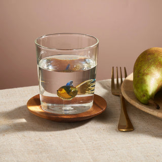Handcrafted Animal Figurine Glass Cup