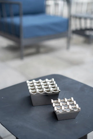 windproof chrome ashtray stainless steel 9-hole rust resistant easy clean set view