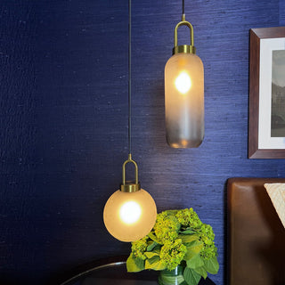 Glass Ceiling Light – Industrial Chic Smoked Glass Lamp for Kitchen & Living Room
