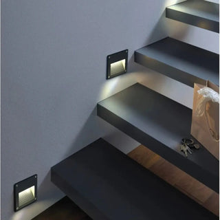 CARO External Staircase Spotlight – Square or Round Step Recessed Light