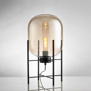 Postmodern designer glass floor lamp — LED metal and glass