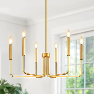 MOIRE Six-Arm Modern Elegant Chandelier Ceiling Light – view 2
