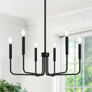 MOIRE Six-Arm Modern Elegant Chandelier Ceiling Light – view 1