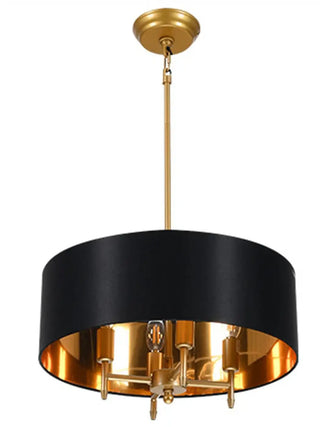 DOFOTY Elegant Round Fabric Ceiling Light in White, Black or Gold – view 10