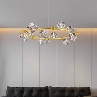 GILDING Luxurious Crystal Ring Ceiling Light – view 2