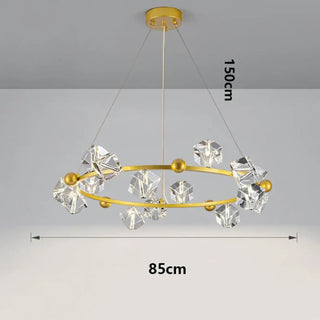 GILDING Luxurious Crystal Ring Ceiling Light – view 10