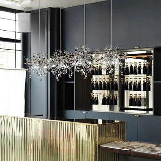 SILVER Silver Suspension Metallic Ceiling Light – view 2