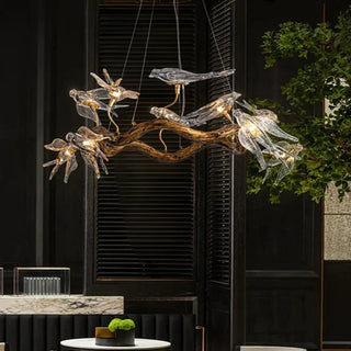 MIRED Artistic Branch and Birds Luxury Ceiling Light – view 2