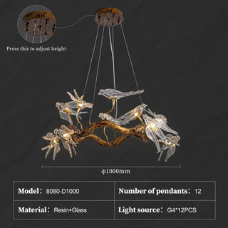 MIRED Artistic Branch and Birds Luxury Ceiling Light – view 5