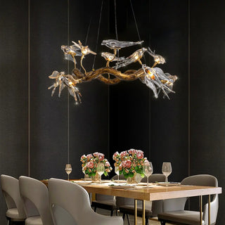 MIRED Artistic Branch and Birds Luxury Ceiling Light – view 3