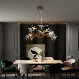 MIRED Artistic Branch and Birds Luxury Ceiling Light – view 1