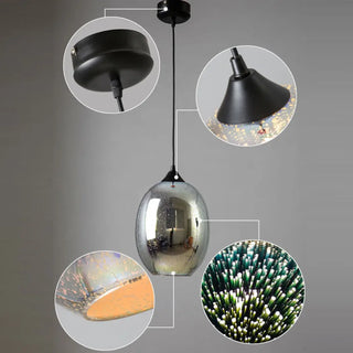 Chic artistic pendant, shimmering interior ceiling hanging fixture