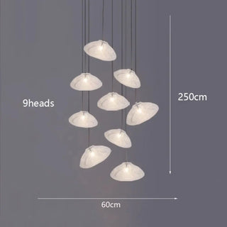 Suspension moderne – Luminaire Galet flottant avec éclairage doux et diffus