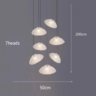 Suspension moderne – Luminaire Galet flottant avec éclairage doux et diffus
